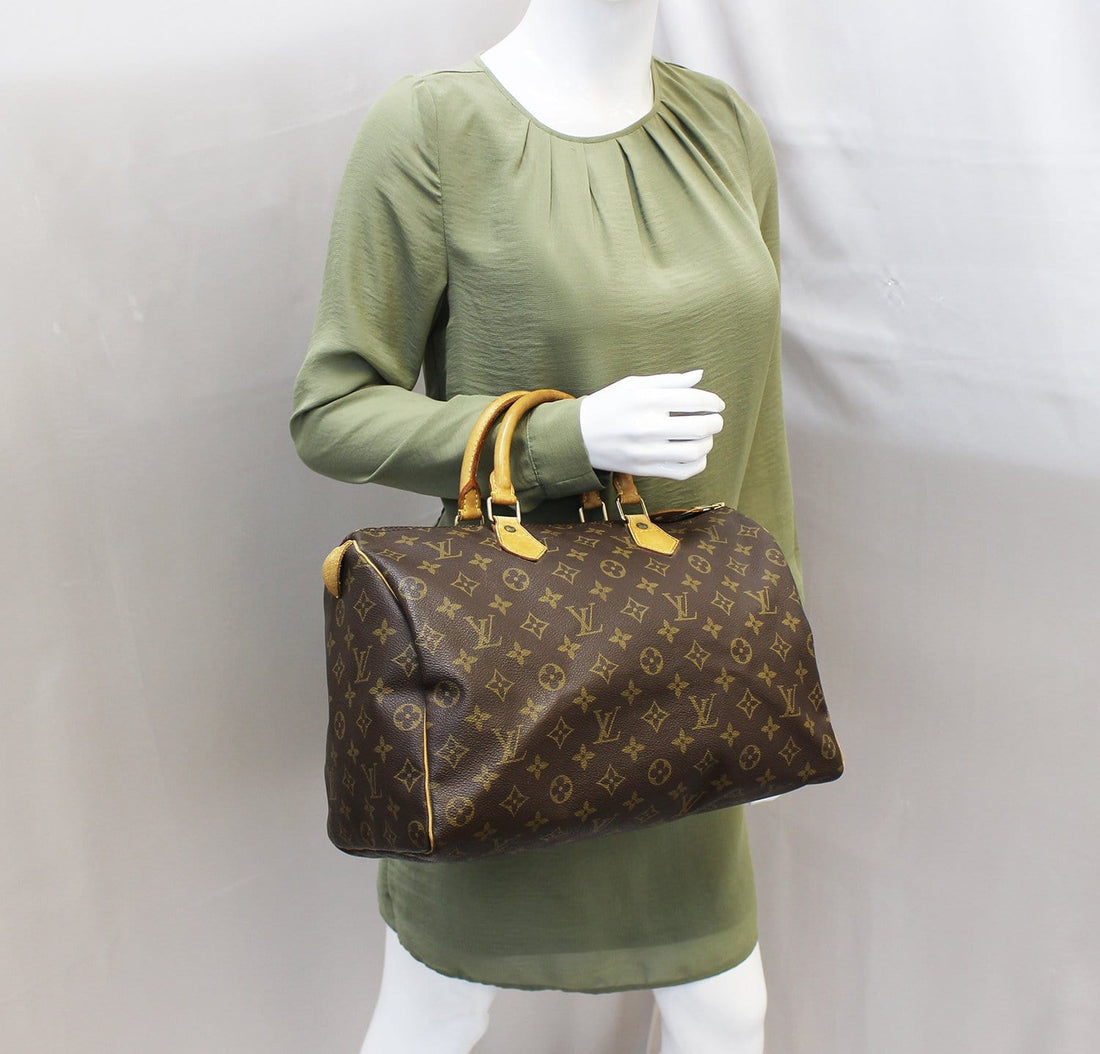 LOUIS VUITTON  Handbag Monogram Canvas Speedy 35 Satchel