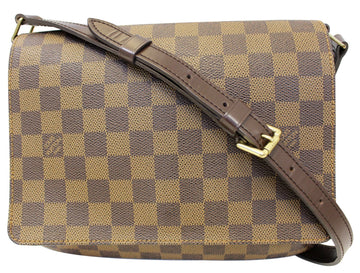 LOUIS VUITTON Damier Ebene Mtte Tango Brown Shoulder Bag