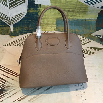 Top Quality Bolide Bag Grey For Women SiTop Qualityer Toned Hardware 12.6in/32cm
