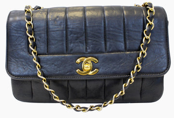 Chanel Shoulder Bag - CHANEL Purse Vertical Caviar Leather Leather