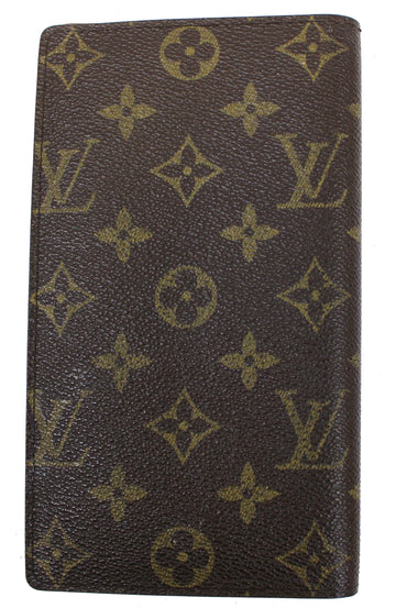 LOUIS VUITTON Monogram Canvas Brazza Brown Wallet