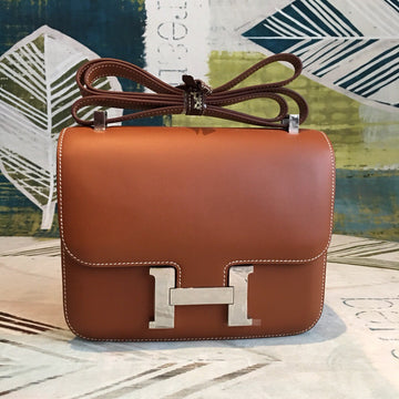 Top Quality Constance 24 Swift Brown For Women SiTop Qualityer Toned Hardware, Handbags, Shoulder Bags 9.5in/24cm