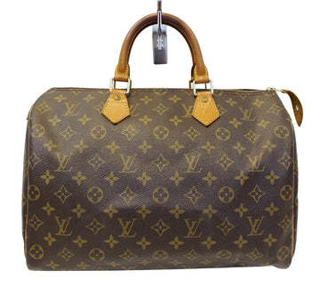 LOUIS VUITTON Monogram Canvas Speedy 35 Satchel  Bag
