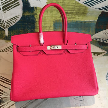 Top Quality Birkin Rose Purple For Women SiTop Qualityer Toned Hardware 13.8in/35cm