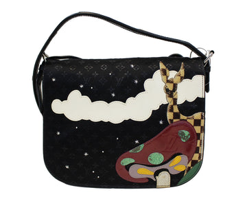 LOUIS VUITTON Black Monogram Patchwork Conte de Fee Mtte Bag Limited