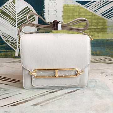 Top Quality Mini Evercolor Sac Roulis 19 White Gold Hardware For Women 7.5in/19cm