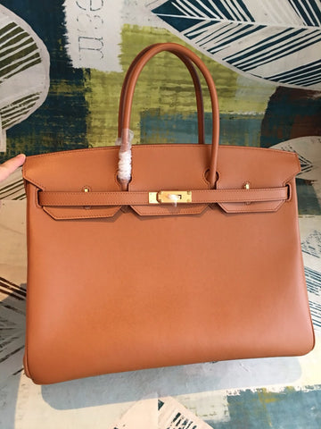 Top Quality Birkin Brown For Women Gold Toned Hardware 11.8in/30cm