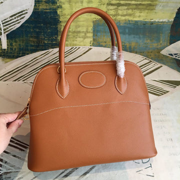 Top Quality Bolide Bag Brown For Women Gold Toned Hardware 12.6in/32cm