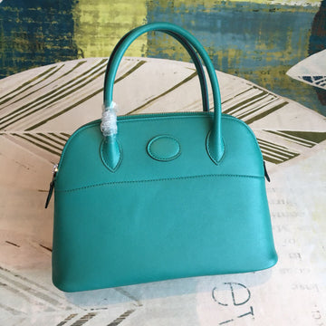 Top Quality Bolide Bag Blue For Women SiTop Qualityer Toned Hardware 12.6in/32cm