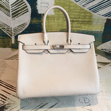 Top Quality Birkin White For Women SiTop Qualityer Toned Hardware 13.8in/35cm