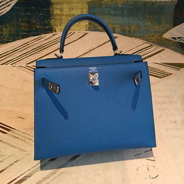 Top Quality Kelly Blue For Women SiTop Qualityer Toned Hardware 10in/25cm