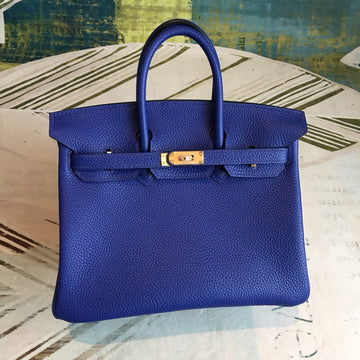 Top Quality Birkin Dark Violet For Women Gold Toned Hardware 9.8in/25cm