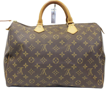 LOUIS VUITTON  Satchel Bag Monogram Canvas Speedy 35 Brown