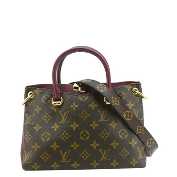 LOUIS VUITTON Pallas BB Monogram Canvas Shoulder Bag Brown