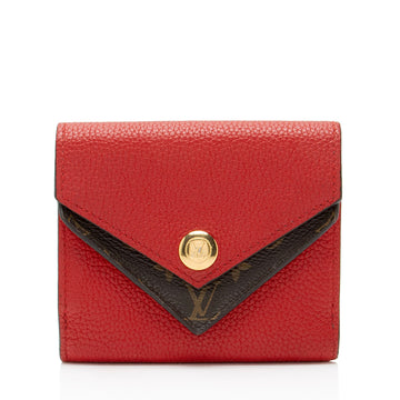 Louis Vuitton Calfskin Monogram Canvas Double V Compact Wallet