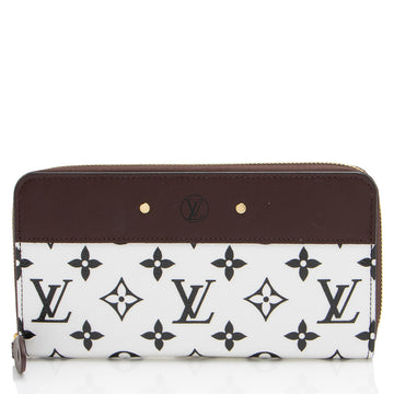 Louis Vuitton Calfskin Monogram Canvas Gamma Zippy Wallet (SHF-Hlzxc0)
