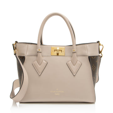 Louis Vuitton Calfskin Monogram Canvas On My Side PM Tote
