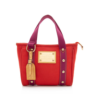 Louis Vuitton Canvas Antigua Cabas PM Tote (SHF-21092)