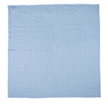 Louis Vuitton Cotton Wool Silk Monogram My Daily Denim Shawl