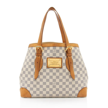 Louis Vuitton Damier Azur Hampstead MM Tote (SHF-Fmj5Yy)