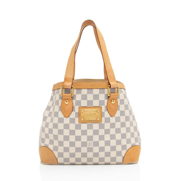 Louis Vuitton Damier Azur Hampstead PM Tote (SHF-04cfi0)