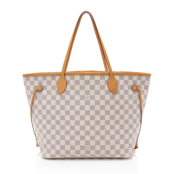 Louis Vuitton Damier Azur Neverfull MM Tote (SHF-qjLpho)