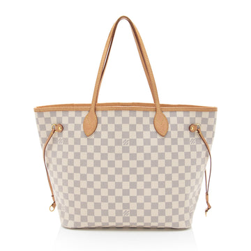 Louis Vuitton Damier Azur Neverfull MM Tote (SHF-Qy78xW)