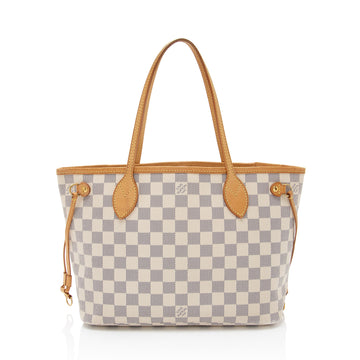 Louis Vuitton Damier Azur Neverfull PM Tote (SHF-DxgmLJ)