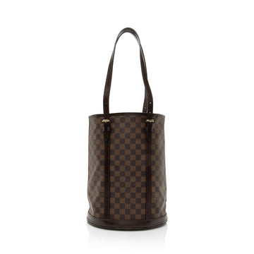 Louis Vuitton Damier Ebene Bucket GM Tote (SHF-k1ofZU)