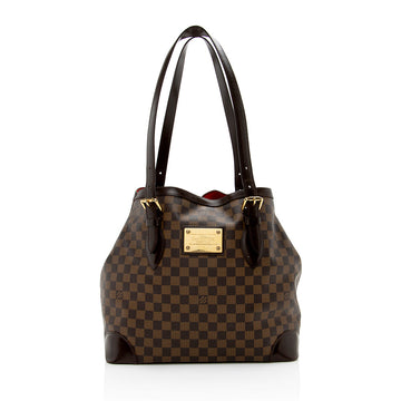 Louis Vuitton Damier Ebene Hampstead GM Tote - FINAL SALE (SHF-15485)