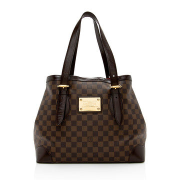 Louis Vuitton Damier Ebene Hampstead MM Tote - FINAL SALE (SHF-16598)
