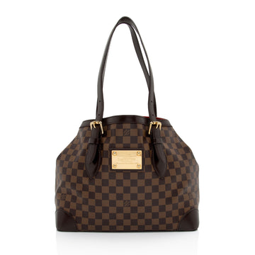 Louis Vuitton Damier Ebene Hampstead MM Tote (SHF-tcbGam)