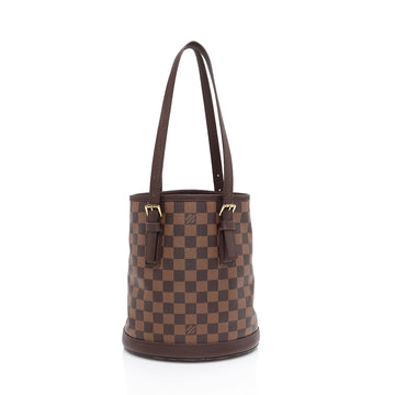 Louis Vuitton Damier Ebene Marais Bucket Tote (SHF-K0Q38J)