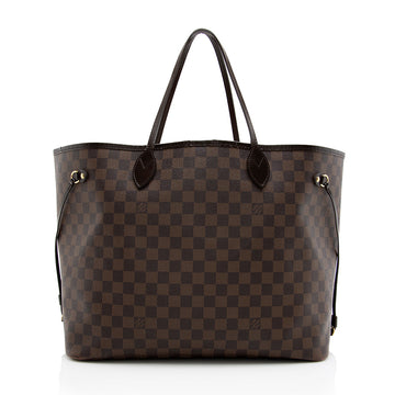 Louis Vuitton Damier Ebene Neverfull GM Tote (SHF-18523)