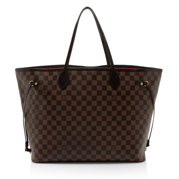 Louis Vuitton Damier Ebene Neverfull GM Tote (SHF-Vxt89r)