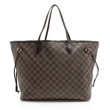 Louis Vuitton Damier Ebene Neverfull GM Tote (SHF-23ir92)