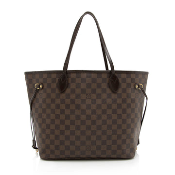 Louis Vuitton Damier Ebene Neverfull MM Tote (SHF-22922)