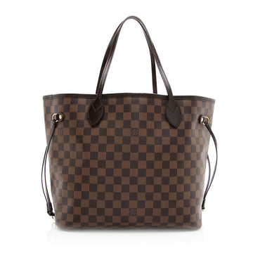 Louis Vuitton Damier Ebene Neverfull MM Tote (SHF-20010)