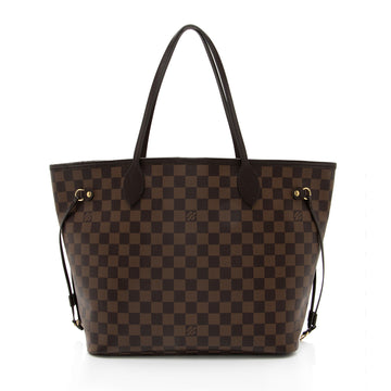 Louis Vuitton Damier Ebene Neverfull MM Tote (SHF-BrNtNW)