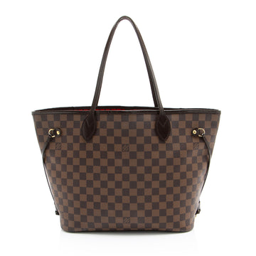 Louis Vuitton Damier Ebene Neverfull MM Tote (SHF-T7BKnj)