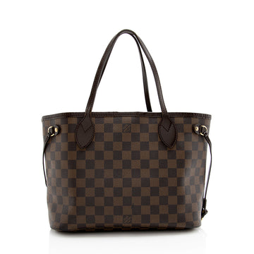 Louis Vuitton Damier Ebene Neverfull PM Tote (SHF-21929)