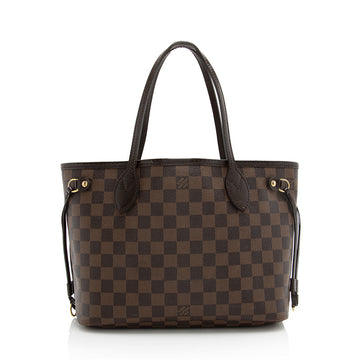 Louis Vuitton Damier Ebene Neverfull PM Tote (SHF-21979)
