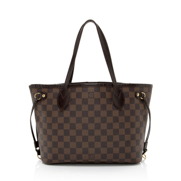 Louis Vuitton Damier Ebene Neverfull PM Tote (SHF-Q327eN)