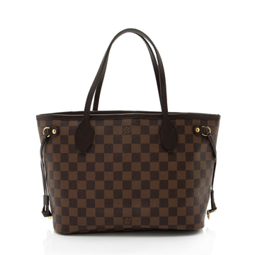Louis Vuitton Damier Ebene Neverfull PM Tote (SHF-oolqXi)