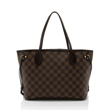 Louis Vuitton Damier Ebene Neverfull PM Tote (SHF-vQArNz)