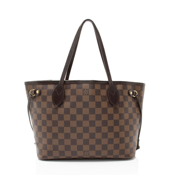 Louis Vuitton Damier Ebene Neverfull PM Tote
