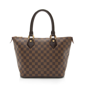 Louis Vuitton Damier Ebene Saleya PM Tote (SHF-WuAeeu)