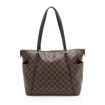 Louis Vuitton Damier Ebene Totally MM Tote (SHF-3N2ztC)
