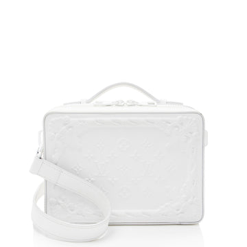 Louis Vuitton Debossed Calfskin Monogram Versailles Handle Soft Trunk