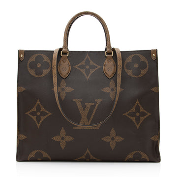 Louis Vuitton Giant Monogram Canvas Onthego GM Tote (SHF-20928)